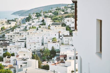 View of the sea coast and the city of Bodrum. - Imageの写真素材