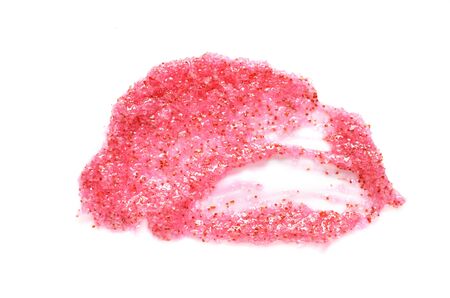 Sample of natural scrub on white background. Skin care concept.の写真素材