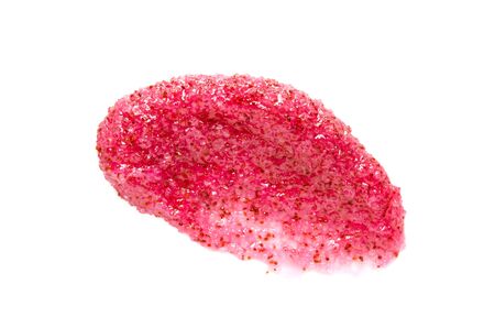 Sample of natural scrub on white background. Skin care concept. - Imageの写真素材