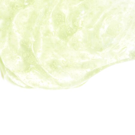 Cosmetic cream gel texture isolated on white background. Skin care concept. - Imageの写真素材