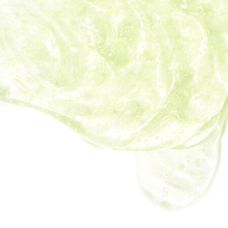 Cosmetic cream gel texture isolated on white background. Skin care concept. - Imageの写真素材