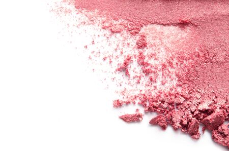 Texture of broken eyeshadow or powder. The concept of fashion and beauty industry. Close-up. Copy space. - Imageの写真素材