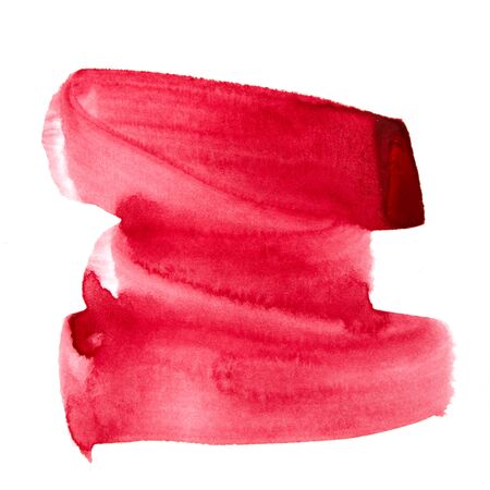 Abstract watercolor hand paint texture, isolated on white background. - Imageの写真素材