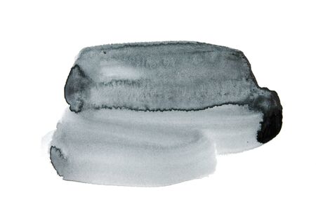 Abstract watercolor hand paint texture, isolated on white background. - Imageの写真素材