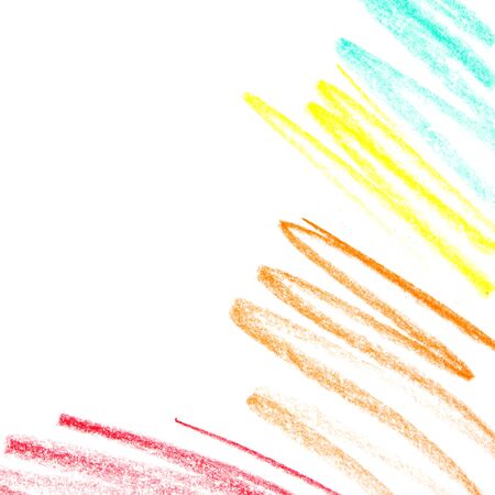 Abstract color pencil scribbles background. - Imageの写真素材