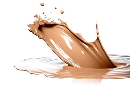 Splash of liquid foundation. The concept of fashion and beauty industry.の素材