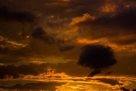 Dramatic sky with clouds before the stormの写真素材