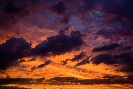 Dramatic sky with clouds before the storm