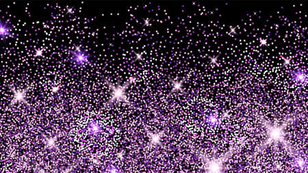 Celebration background with purple sparkling glitterのイラスト素材