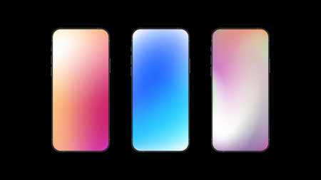 Phone template liquid gradient background