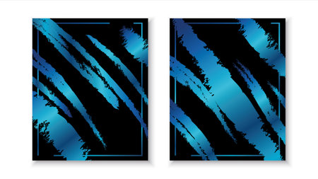 Gradient brush stroke black backgroundのイラスト素材