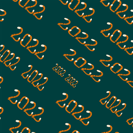The symbol of 2022 is the tiger pattern