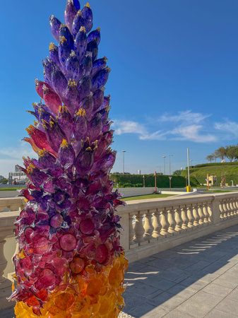 Outdoor installations in the cultural village of Qatar, Doha