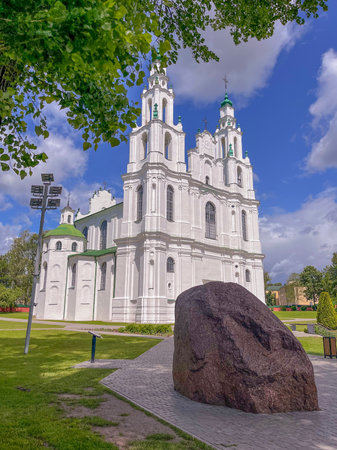 St. Sophia Cathedral in Polotsk, Belarusの写真素材