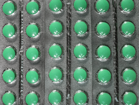 Medicine pills in packs pills in blister pack capsules and pill packed in blistersの写真素材