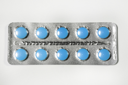 Medicine pills in packs pills in blister pack capsules and pill packed in blistersの写真素材