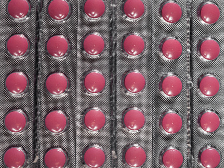 Medicine pills in packs pills in blister pack capsules and pill packed in blistersの写真素材