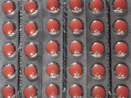 Medicine pills in packs pills in blister pack capsules and pill packed in blistersの写真素材