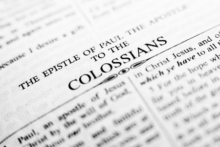 The Bible Opened. The holy bible close up