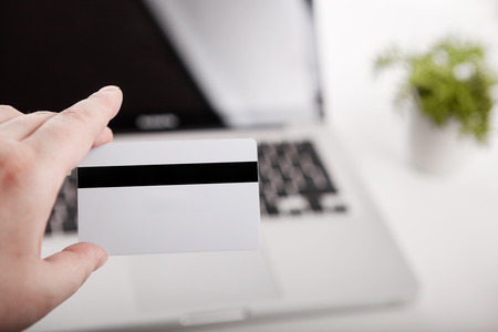 Online shopping. Customer shopping online pay by credit card. Copy pasteの写真素材