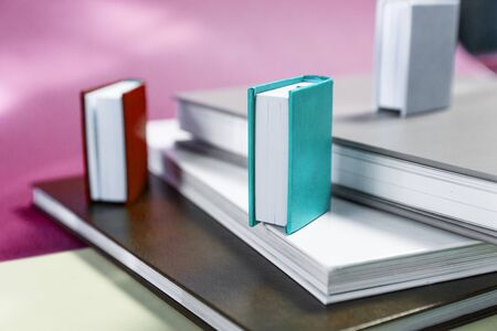 Many books in a bookstore or library on background with copy spaceの写真素材