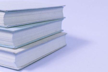 Many books in a bookstore or library on background with copy space