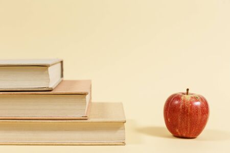 Many books in a bookstore or library on background with copy spaceの写真素材