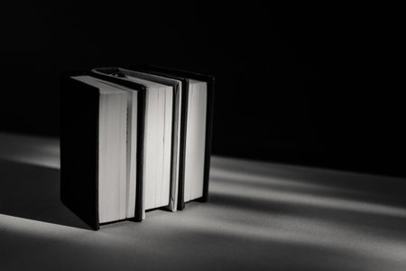 Many books in a bookstore or library on background with copy spaceの写真素材