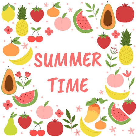 Seamless pattern with red slices of fresh watermelon on a white background.Illustration for book,wrapping paper,textile print,wallpaperのイラスト素材