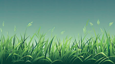 green grass, green lawn background. natural backgroundの素材
