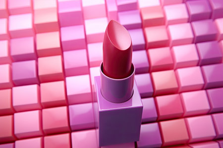 set of beautiful lipsticks , beauty products, ai generatedの素材