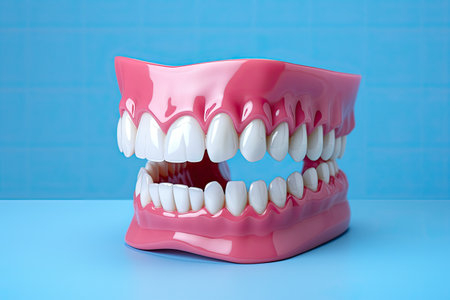 human teeth, model of open mouth , dental healthの素材