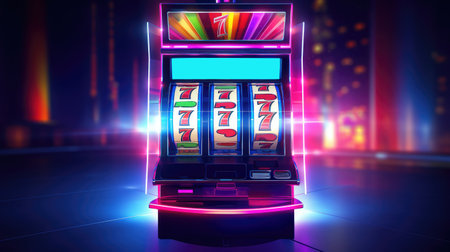 casino slot machine wins the jackpot. 777 Big winの素材