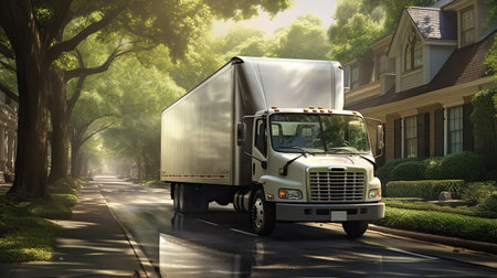 Moving and delivery company services . moving dayの素材