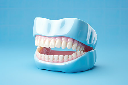 human teeth, model of open mouth , dental healthの素材