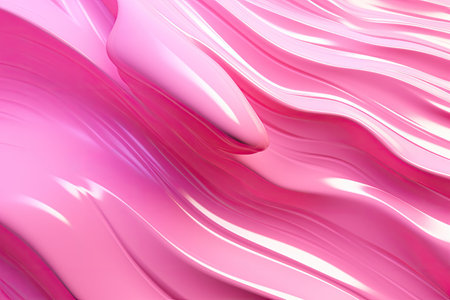 beauty pink cream wave splash, ai generatedの素材