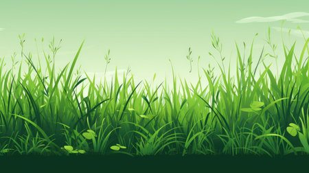 green grass, green lawn background. natural backgroundの素材