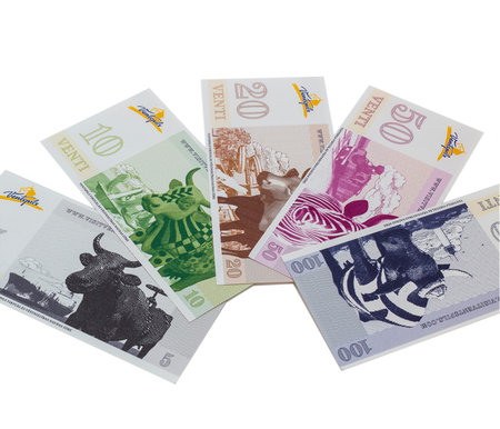 Currency Ventspils sity (Latvia) -venti for attract tourists
