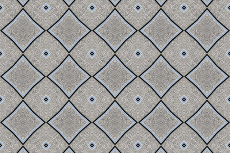 Metallic patterned surface ,curved diamondsの写真素材