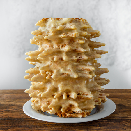 Polish-Lithuanian national dessert -cake shakotisの写真素材