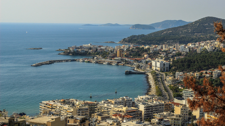 Kavala city sceneryの写真素材