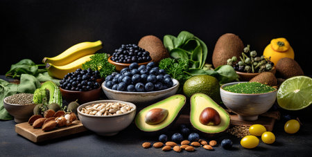 A variety of health and fitness foods to help you maintain a healthy lifestyleの素材