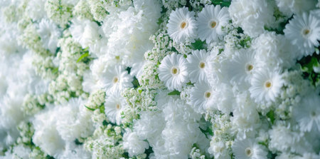 Elegant White Floral Bloom Creates Serene Ambiance with Soft Lightの素材