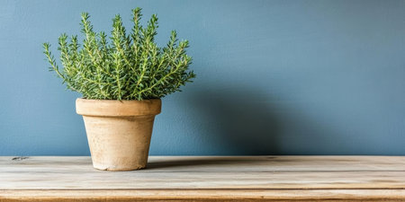 Potted Thyme Adds Verdant Touch to Simple Decor and Gardening Ideasの素材