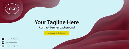 Clean business card template. Abstract modern banner background with minimal concept and commercial use design.のイラスト素材