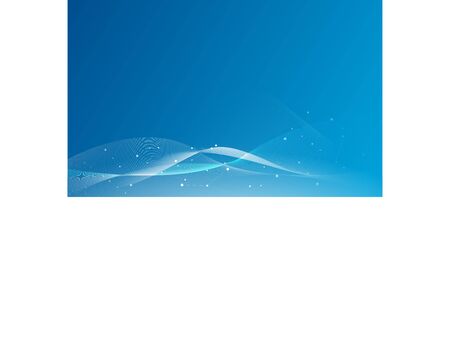 Abstract wave shape with soft blue gradient background. Vector illustration in eps10.のイラスト素材