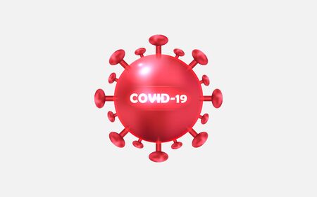 COVID-19. Vector illustration coronavirus.のイラスト素材