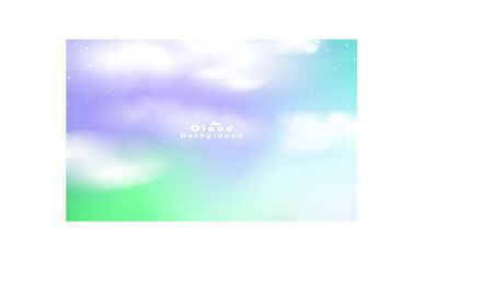 Clouds background smooth gradient with glitter glow. Vector illustration in eps10.のイラスト素材