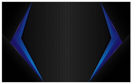 Abstact geometric dark color with gradient circle pattern background. Vector illustration in eps10.のイラスト素材