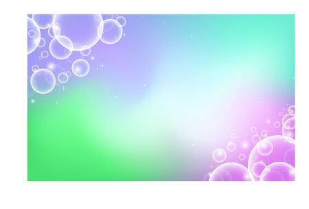 Bubbles and glitter light in background the pastel color. Vector illustration in eps10.のイラスト素材